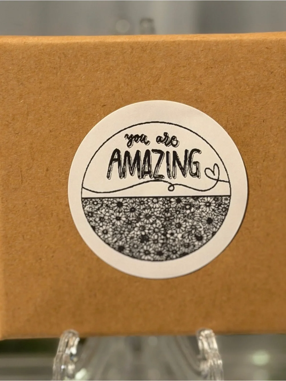 You Are Amazing Encouragement Stickers 2” Round Floral Labels 200 Count